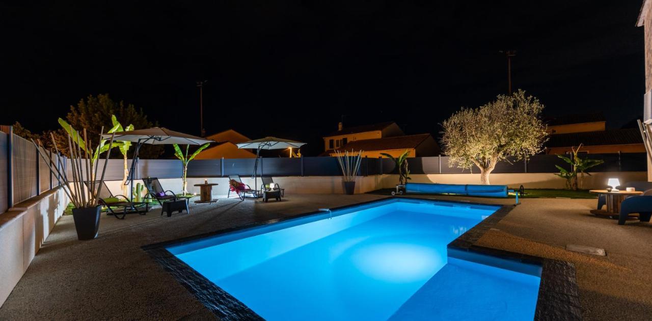 Villa Des Oliviers Sublime Villa Avec Piscine Chauffee Et Privee Et Baby Foot Bon-Encontre Dış mekan fotoğraf